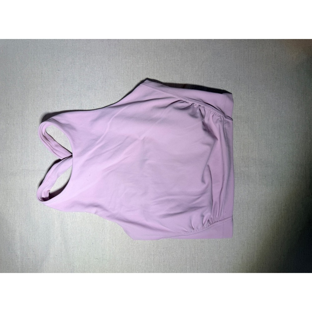 Athleta Aurora Seamless Crop Tank Lilac Purple Cross Back Yoga Top XS